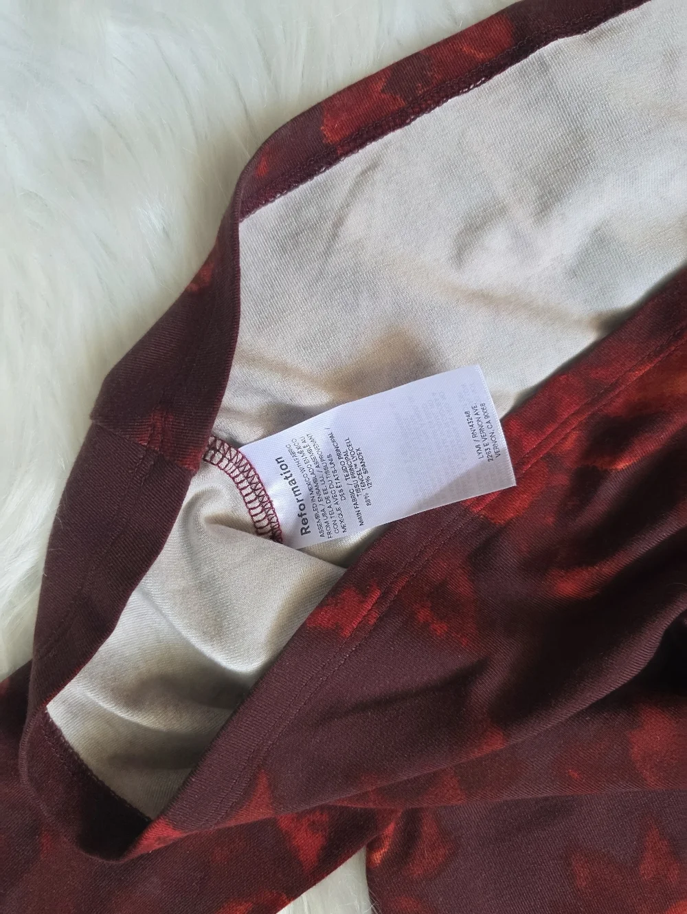 Reformation Off the Shoulder Floral Red Top - Picture 4 of 5